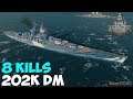World of WarShips | Bourgogne | 8 KILLS | 202K Damage - Replay Gameplay 4K 60 fps