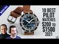10 Best Pilot Watches $200 To $1500: Seiko, Breitling, Citizen & More