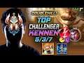 Challenger Kennen TOP vs Jayce - 챌린저 탑 케넨 템트리 룬 벨트 감전 ケネン Кеннен 狂暴之心 凱能 - LOL KR 11.16