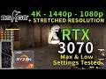 CS:GO | RTX 3070 | Ryzen 7 3700x | 4K - 1440p - 1080p | Max & Low Settings