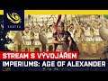 Hrajeme živě Imperiums: Age of Alexander. Ještě nevydanou hru odprezentuje její autor Pavel Kubát