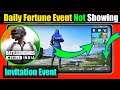 Invitation Event Not Showing In Bgmi|Daily Fortune Event Not Showing In Bgmi|Battlegrounds|