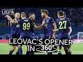 LEOVAC's opening goal against ATALANTA in 360°!! #UCL HIGHLIGHTS