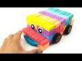 DIY How to Make Kinetic Sand Rainbow Disney Cars | Kinetic Rainbow Car | Oddly Satisfying Video