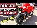 MotoGP Ducati Desmosedici GP4 ex Troy Bayliss - Engine Star-Up, Revvings & Exhaust Sound!