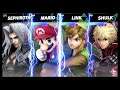 Super Smash Bros Ultimate Amiibo Fights – Sephiroth & Co #296 Sephiroth v Mario v Link v Shulk