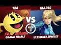Thunder Smash 3 SSBU -  Tea (Pac-Man) VS PG Marss (ZSS) Smash Ultimate Grand Finals