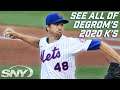 Watch all 104 strikeouts from Jacob deGrom's 2020 season | New York Mets | SNY