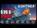 ASHITAKA - 9 фрагов, иконостас медалек - World of Warships
