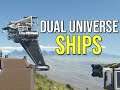 Dual Universe - Massive Warships & Fighters Ship Showcase Beta Gameplay