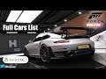 Forza Horizon 5 - Full Cars List - Listado de todos los coches
