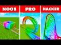 Minecraft NOOB vs. PRO vs. HACKER : RAINBOW ROLLERCOASTER in Minecraft!