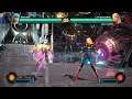 Morrigan & Zero vs Captain Marvel & Rocket Raccoon (Hardest AI) - Marvel vs Capcom: Infinite