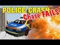 POLICE CRASH🚓 crazy police chase crash fails🚔 BeamNG #14🔥