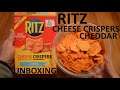 Unboxing Ritz Cheddar Cheese Crispers