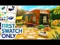 Can I build a house using only the FIRST color swatch in The Sims?! // Sims 4 Speed Build