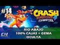 Crash Bandicoot 4: Rio Abajo 100% cajas + Gema Amarilla y Oculta
