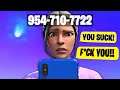 i put my PHONE NUMBER in my FORTNITE NAME... (part 10)