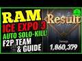 RAM Auto Solo-Kill Ice Expedition 3 (F2P Team) 💦 Epic Seven Guide