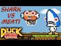 SHARK DUCK vs MEAT DUCK!!! | Let's Play Duck Game (Local Versus Gameplay)