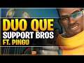 SUPPORT BROS: Trying to Carry as a Duo - Pingu's PUSH to MASTERS? | Overwatch Gameplay [Cobrak]
