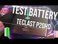 🔋 Teclast P20HD Тест Батареи от 100% до 0% в YouTube | ОБЗОРЫ 2.0
