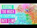 Adding Too MUCH Ingredients Into SLIME! Adding Too Much Of Everything Into SLIME!