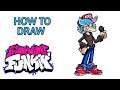HOW TO DRAW BIG BROTHER FROM FRIDAY NIGHT FUNKIN STEP BY STEP
