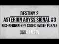 Destiny 2 Asterion Abyss Signal Buff Location #3 Guide / Tutorial - Riis-Reborn Key Codes Puzzle