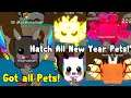 Hatched All New Year Pets In Bubble Gum Simulator! Shiny 1B Marshmallow! Bubble Pass! Roblox