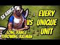 LONG RANGE THROWING AXEMAN vs EVERY UNIQUE UNIT | AoE II: Definitive Edition