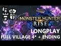 Monster Hunter Rise Longplay. Every Village 4 Hunt AND ENDING. Gunlance