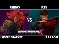 Rhino (Akuma) vs P2S (M. Bison) | Losers Bracket | Synthwave X Three