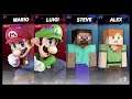 Super Smash Bros Ultimate Amiibo Fights – Steve & Co #251 Mario & Luigi vs Steve & Alex