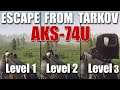 Tarkov: AKS-74U mit Level 1, 2, 3 & 4 Händler Mods