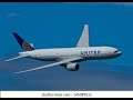 United 777-300ER Flyby - San Francisco fleet week.