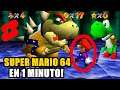 Como Terminar Super Mario 64 de N64 en 1 MINUTO! (TIKTOK) #shorts