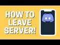 How to Leave Server in Discord App