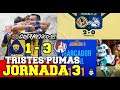 Pumas pierden como locales 1-3 contra A.San Luis  + resultados del sábado Jornada 3 de la LigaMX