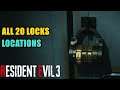 All Locks Locations Resident Evil 3 Remake (RE Master of Unlocking Trophy/Achievement)