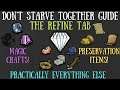 Don't Starve Together Guide: The Refine Tab