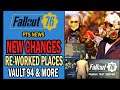 Fallout 76 PTS News - Quality of Life Changes, Reworked Locations, New Items, Vault 94 & More