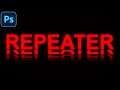 How to Create a Repeated Text Effect in Adobe Photoshop (CC Tutorial)