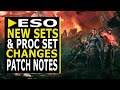 Proc Set Changes, Caltrops Buff, New Item Sets,  & Pale Order Change | ESO PTS Patch Note Review