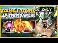 THIS S11 AP TRYNDAMERE BUILD CAN LEGIT 1V5 EVERY GAME! (PERFECT KDA) - League of Legends