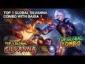 TOP 1 GLOBAL SILVANNA COMBO WITH TOP 1 GLOBAL BAXIA ! TEDDY Silvanna Gameplay - Mobile Legends