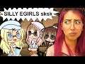 When VSCO Girls Meet The E-Girls... sksksk | Gacha Life Mini Movie Reaction