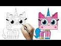 how to draw unikitty | step by step