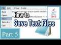How to Make Notepad in Java (5/8) - Save Text Files
