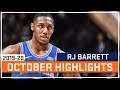 RJ Barrett October Highlights - 2019-20 NBA Season - New York Knicks